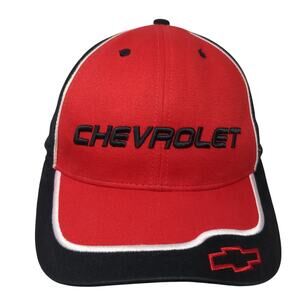 Chevrolet Slideback Baseball Cap Multi One Size Embroidered 6 Panel Ralph White